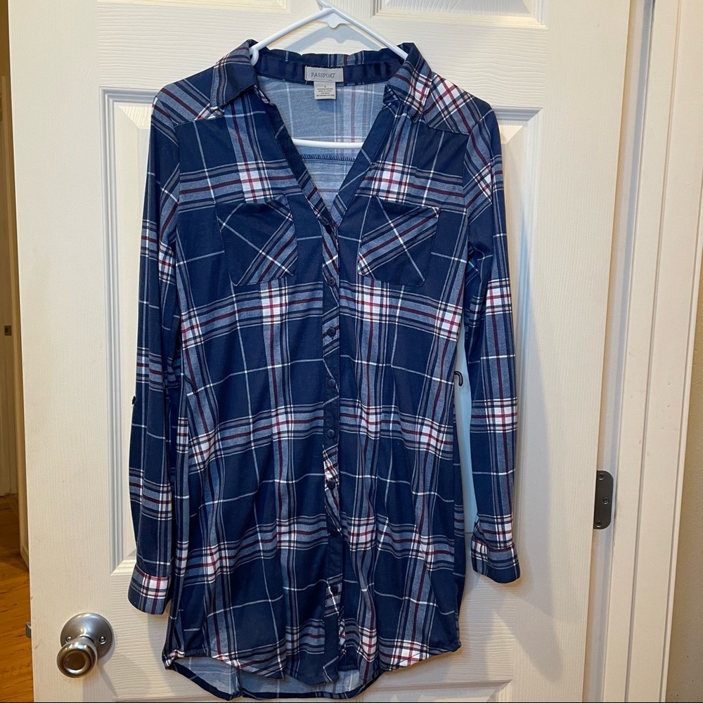 Blue Flannel Dress